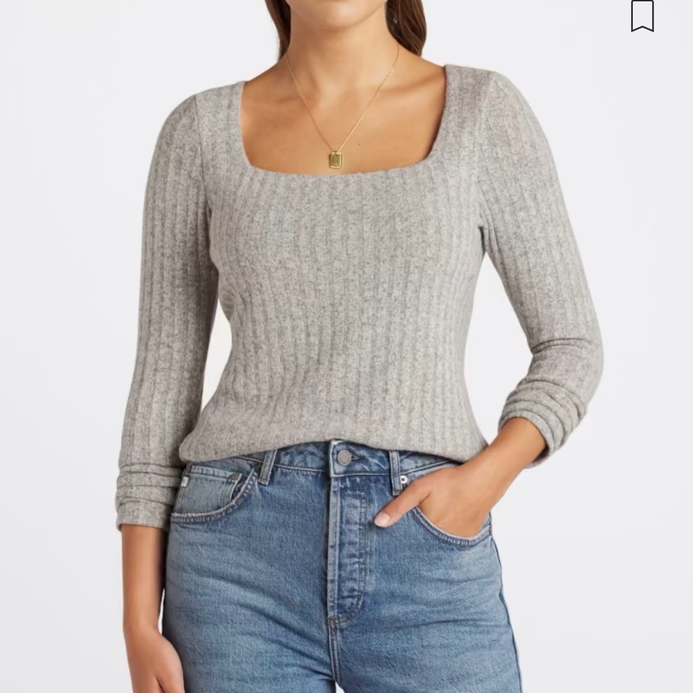 Beautiful soft brand new square neck top size small